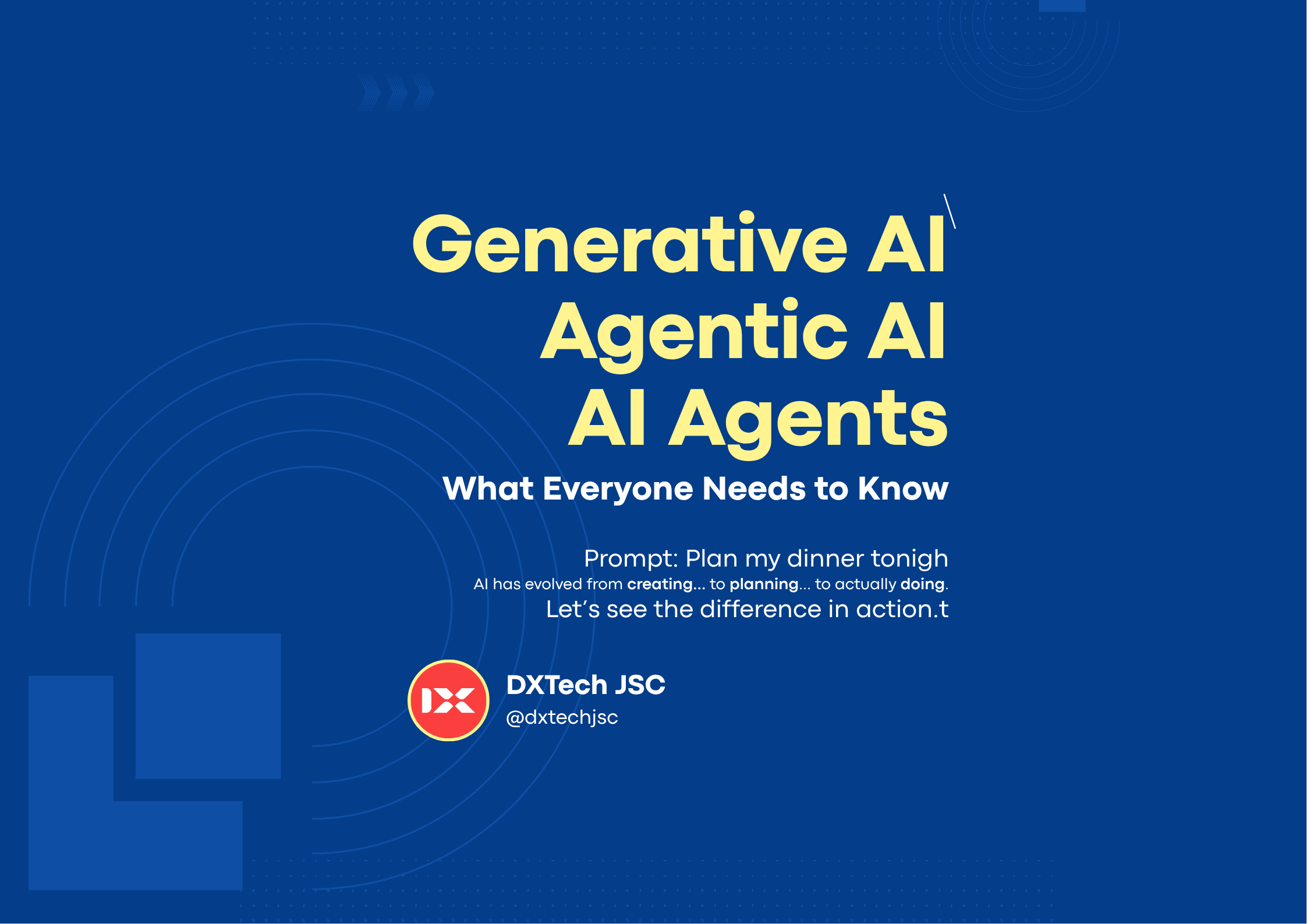 Generative AI, Agentic AI, and AI Agents — Same Input, Different Magic